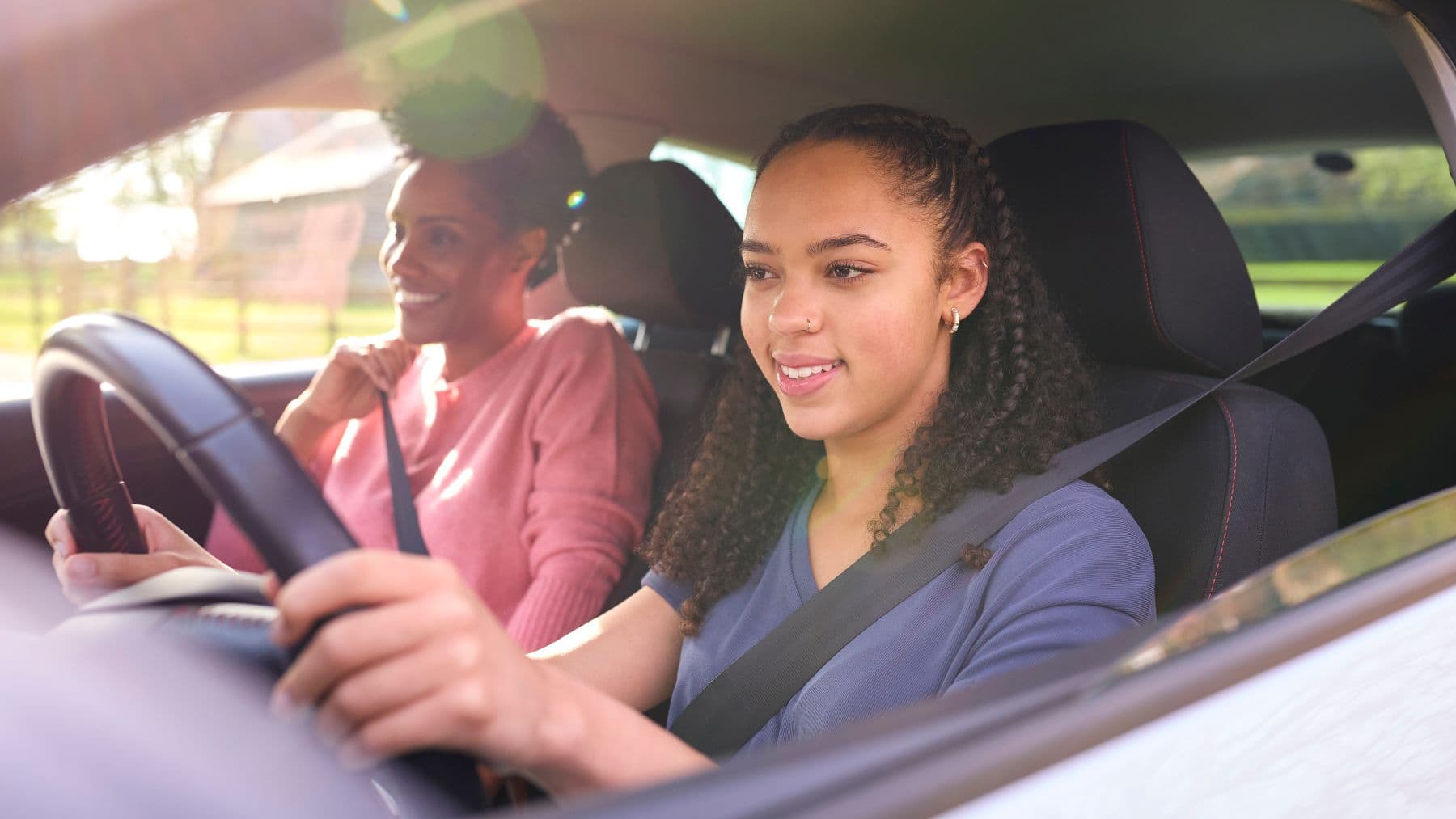 Teen driver with parent