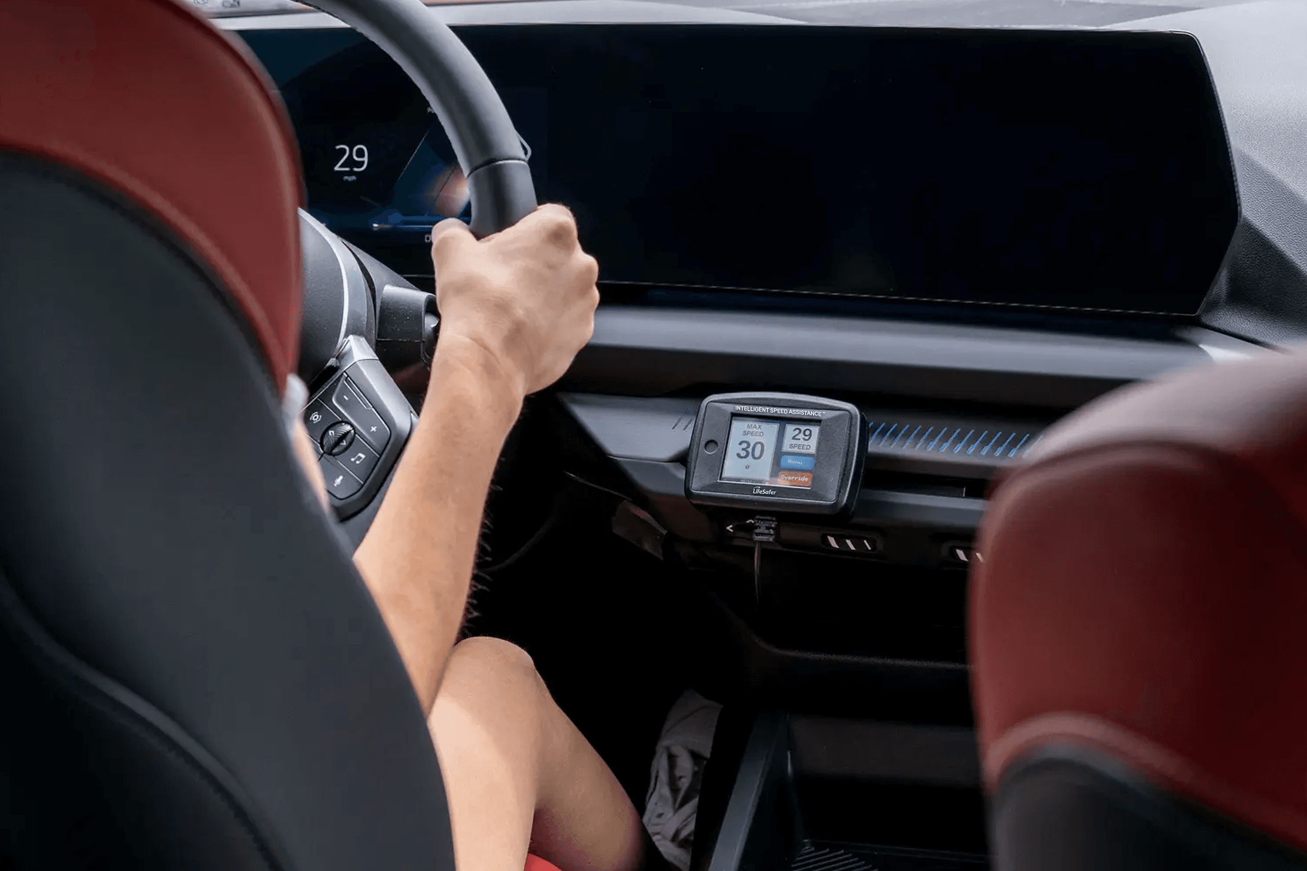 ISA device while driving. 